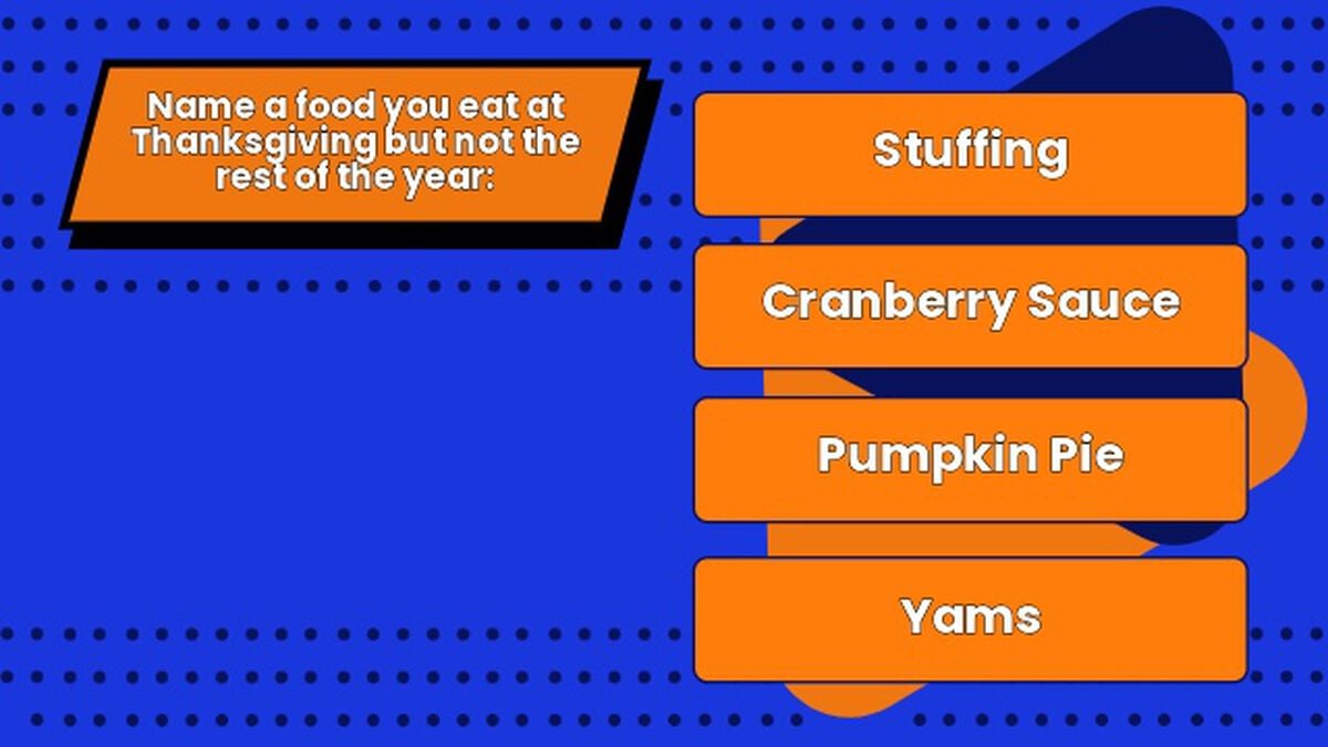 Free For All Feud: Thanksgiving Edition image number null